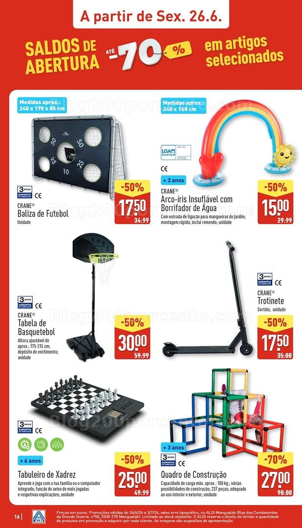Antevisão Folheto ALDI Bazar Aberturas Promoções de 26 junho a 3 julho