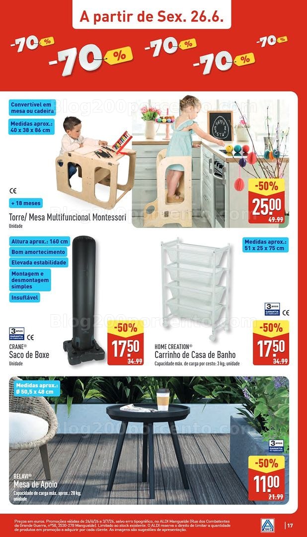Antevisão Folheto ALDI Bazar Aberturas Promoções de 26 junho a 3 julho