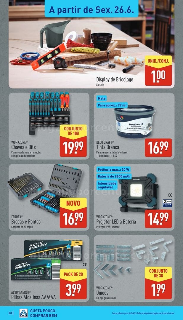 Antevisão Folheto ALDI Bazar Aberturas Promoções de 26 junho a 3 julho