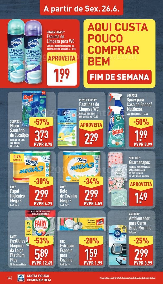 Antevisão Folheto ALDI Bazar Aberturas Promoções de 26 junho a 3 julho