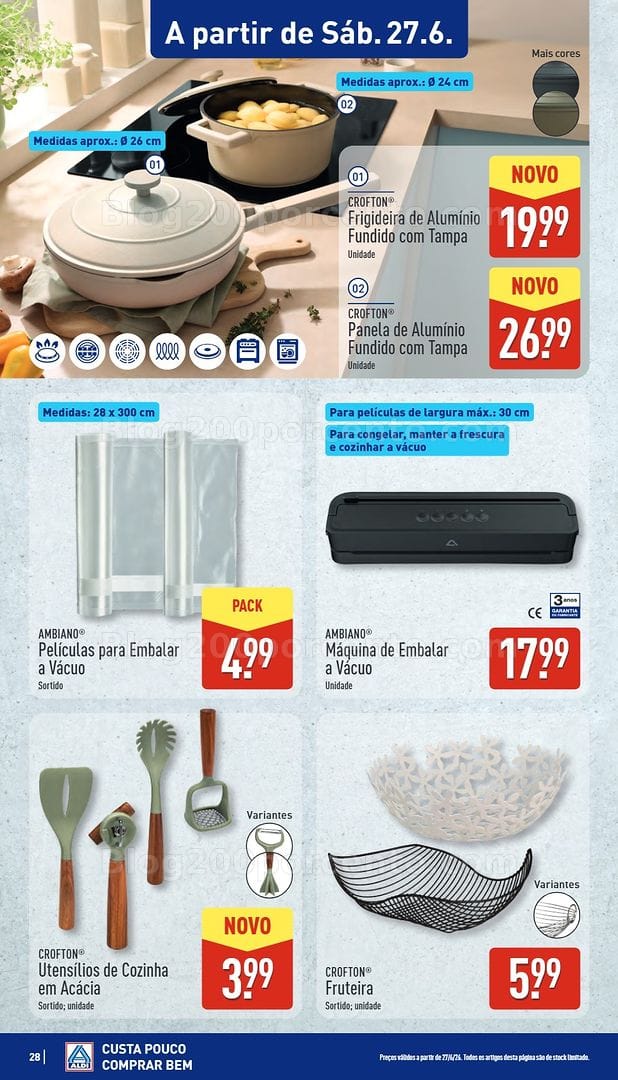 Antevisão Folheto ALDI Bazar Aberturas Promoções de 26 junho a 3 julho