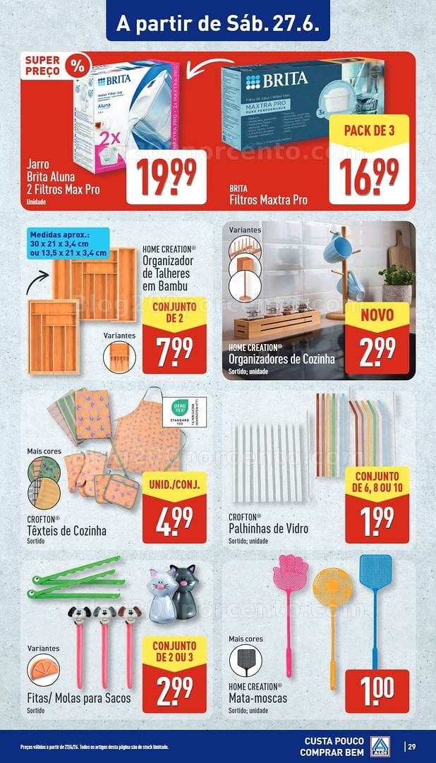 Antevisão Folheto ALDI Bazar Aberturas Promoções de 26 junho a 3 julho