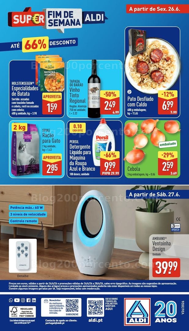 Antevisão Folheto ALDI Bazar Aberturas Promoções de 26 junho a 3 julho
