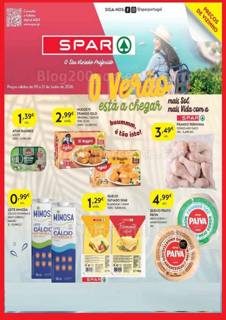 Antevisão Folheto SPAR Promoções de 9 a 21 junho