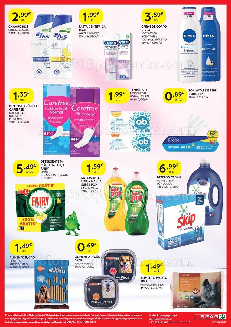 Antevisão Folheto SPAR Promoções de 9 a 21 junho