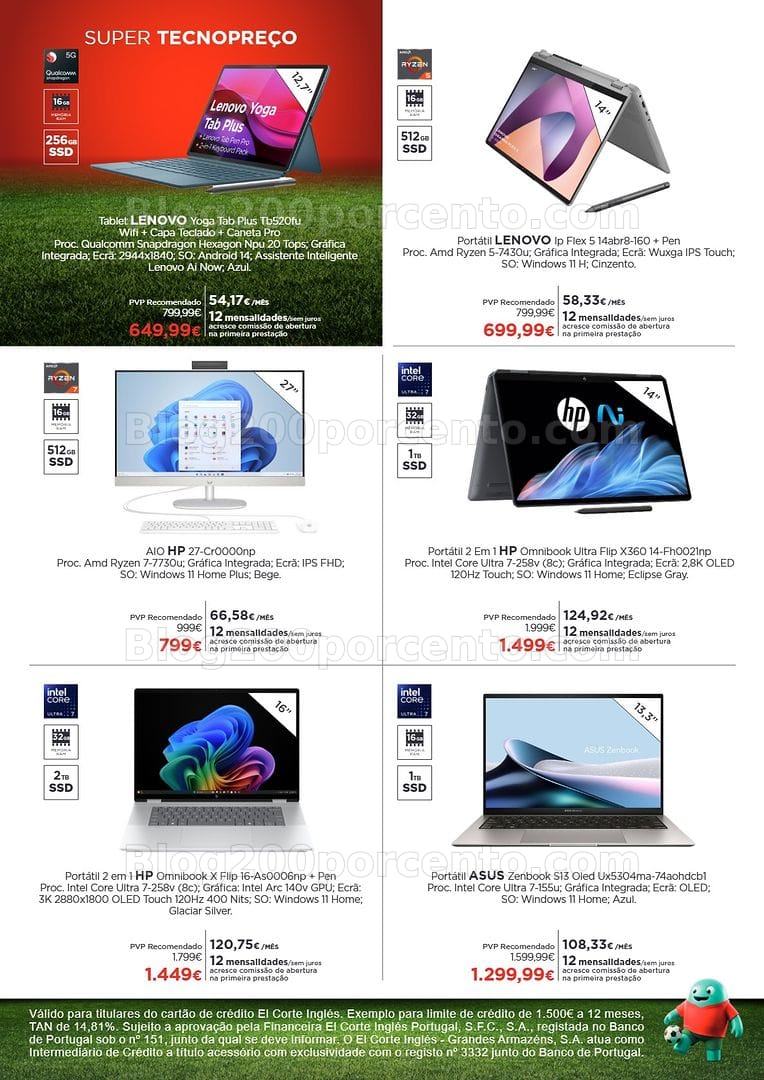 Antevisão Folheto EL CORTE INGLÉS Tecnologia Promoções de 25 junho a 8 julho