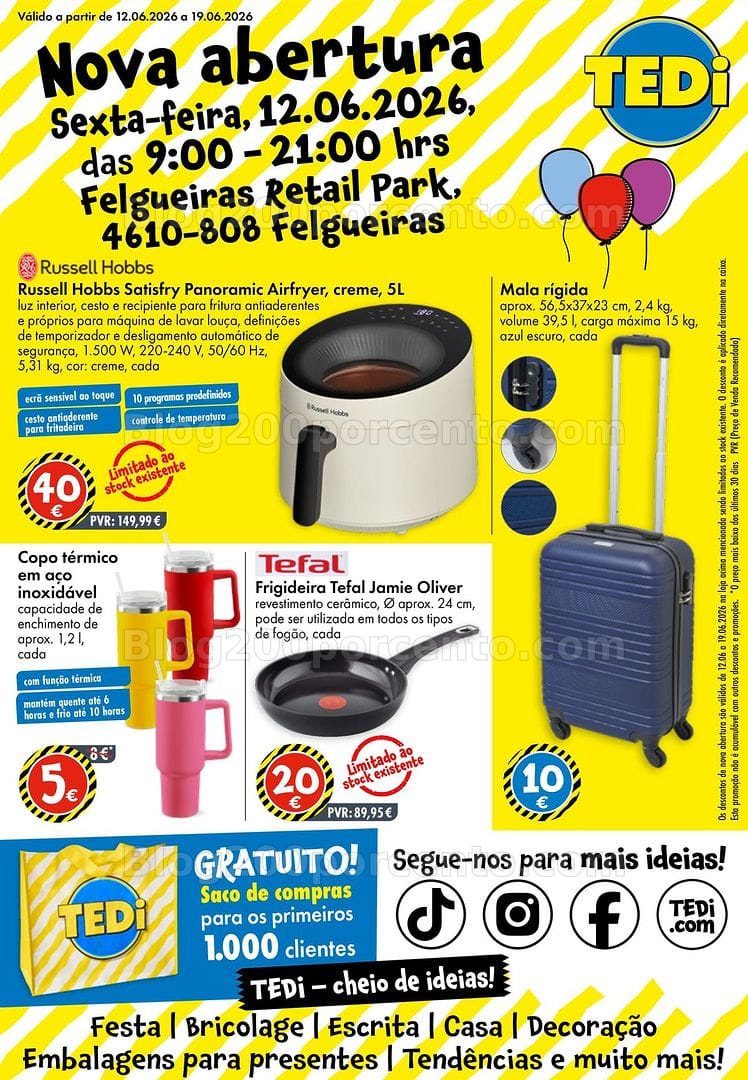 Antevisão Folheto TEDI Promoções de 12 a 19 junho