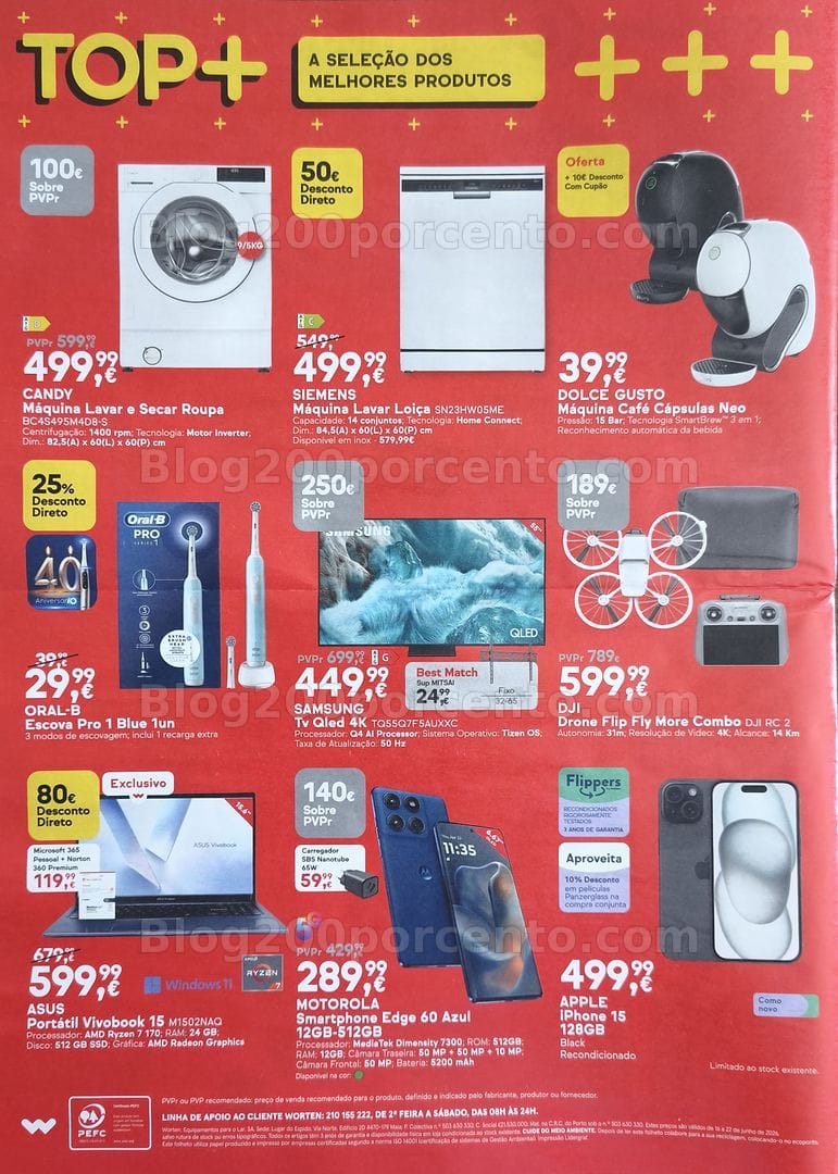 Antevisão Folheto WORTEN Promoções de 16 a 22 junho