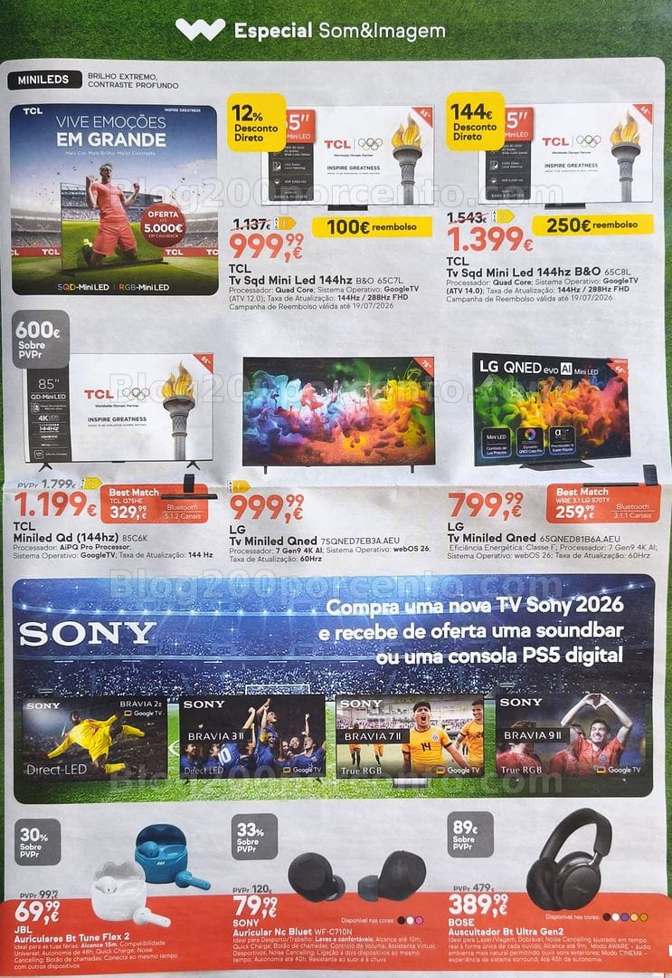 Antevisão Folheto WORTEN Promoções de 9 a 15 junho