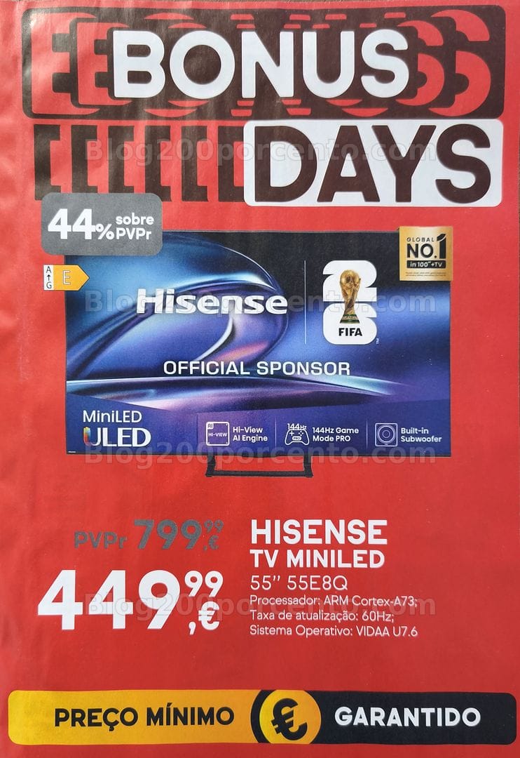 Antevisão Folheto WORTEN Bonus Days Promoções de 19 a 22 junho