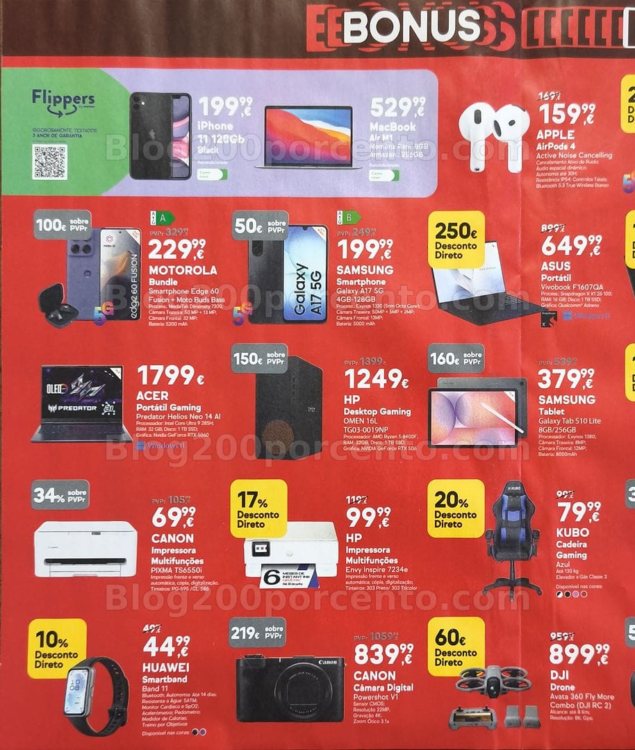 Antevisão Folheto WORTEN Bonus Days Promoções de 19 a 22 junho