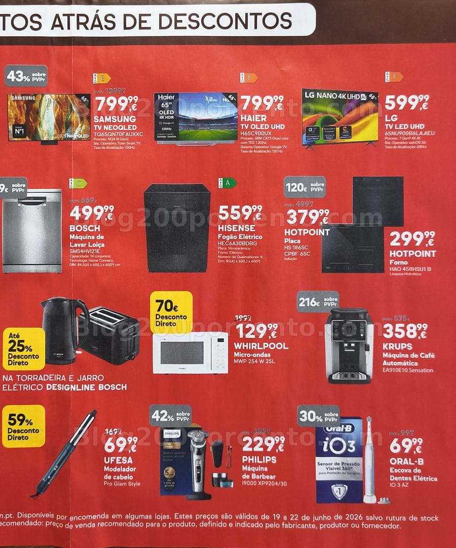 Antevisão Folheto WORTEN Bonus Days Promoções de 19 a 22 junho