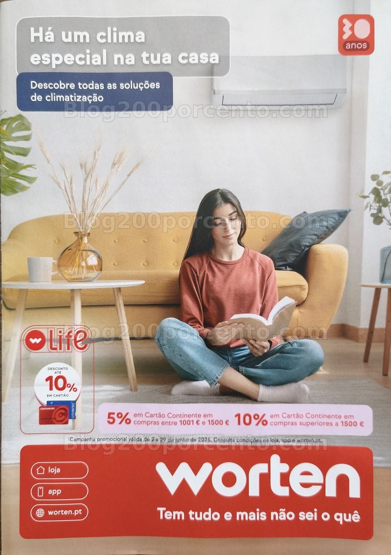 Antevisão Folheto WORTEN Climatização Promoções de 2 a 29 junho