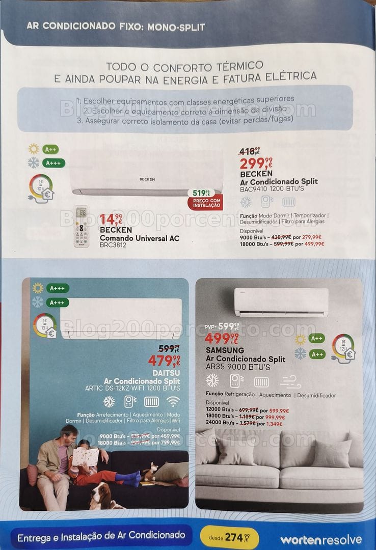 Antevisão Folheto WORTEN Climatização Promoções de 2 a 29 junho