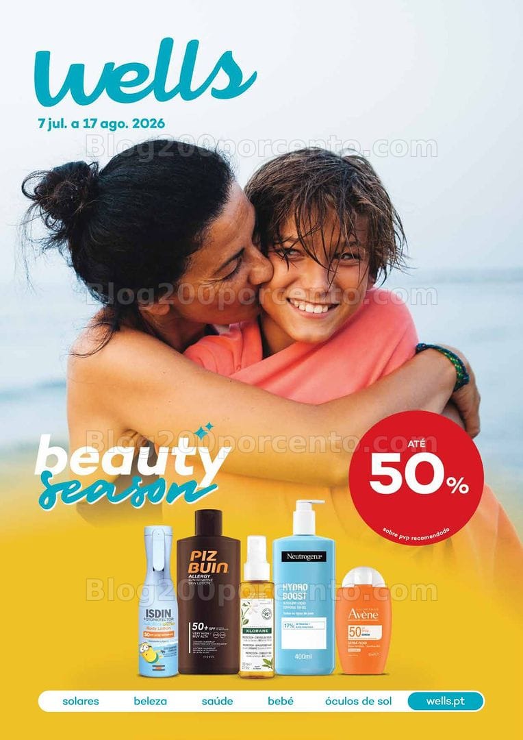 Antevisão Folheto WELLS Verão Promoções e 7 julho a 17 agosto