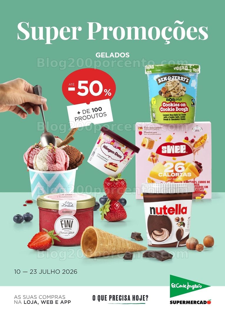 Antevisão Folheto EL CORTE INGLÉS Promoções de 10 a 23 julho