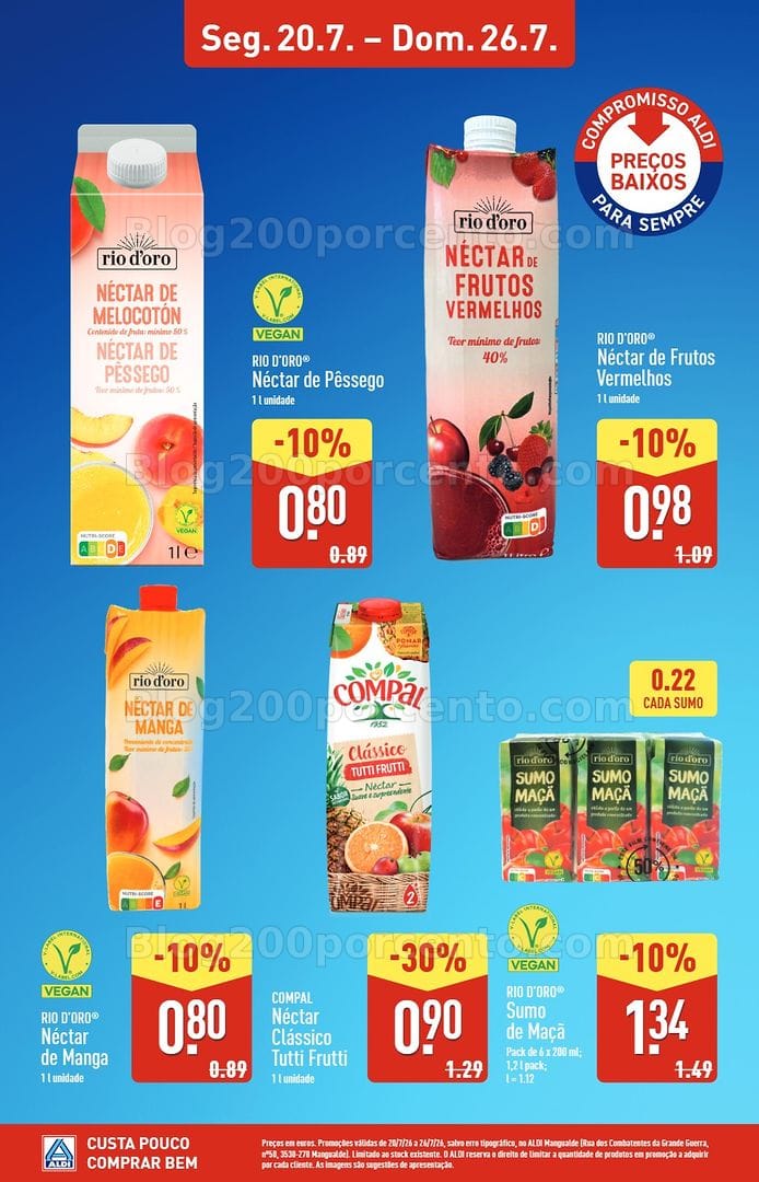Antevisão Folheto ALDI Especial Aberturas Promoções até 26 julho - Mangualde