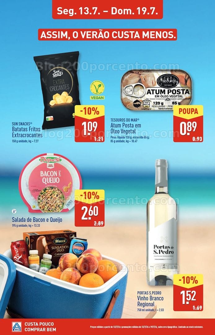 Antevisão Folheto ALDI Saldos Abertura Promoções de 13 a 19 julho - Quarteira