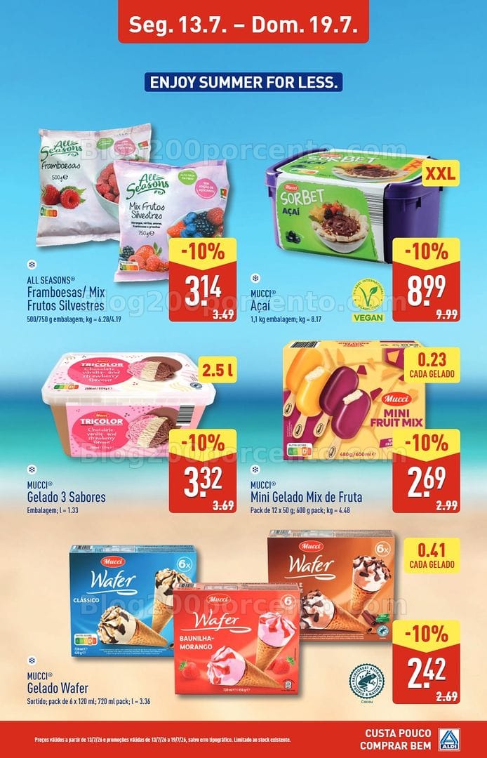 Antevisão Folheto ALDI Saldos Abertura Promoções de 13 a 19 julho - Quarteira