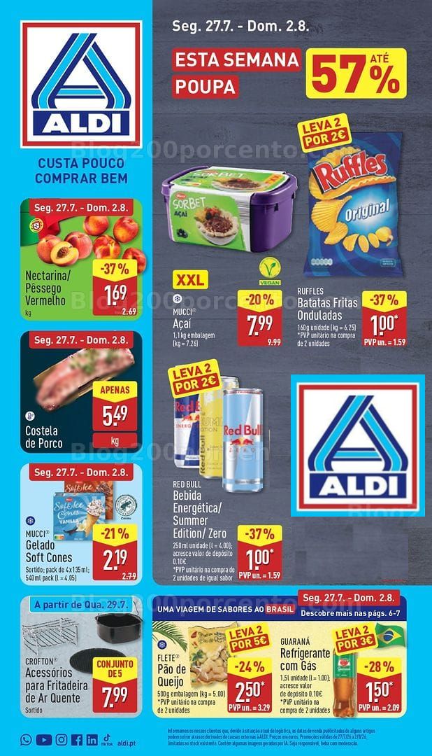 Antevisão Folheto ALDI Promoções de 27 julho a 2 agosto
