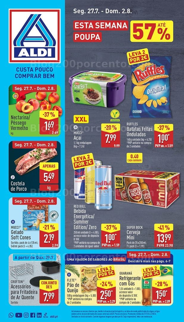 Antevisão Folheto ALDI Promoções de 27 julho a 2 agosto