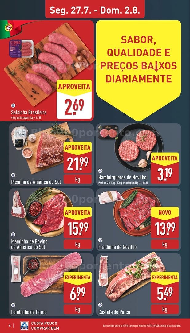Antevisão Folheto ALDI Promoções de 27 julho a 2 agosto