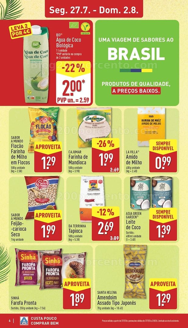 Antevisão Folheto ALDI Promoções de 27 julho a 2 agosto