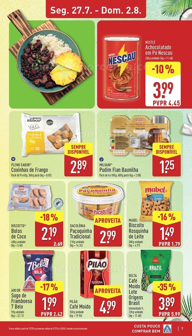 Antevisão Folheto ALDI Promoções de 27 julho a 2 agosto