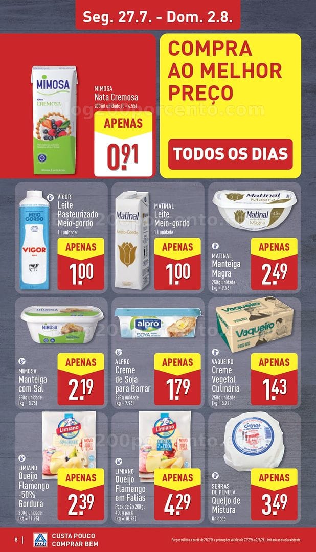 Antevisão Folheto ALDI Promoções de 27 julho a 2 agosto