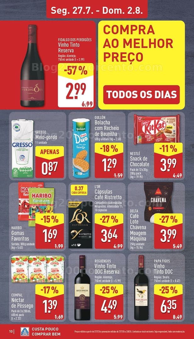 Antevisão Folheto ALDI Promoções de 27 julho a 2 agosto