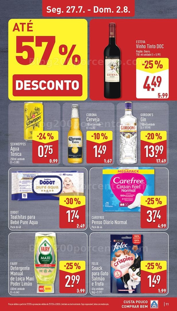 Antevisão Folheto ALDI Promoções de 27 julho a 2 agosto