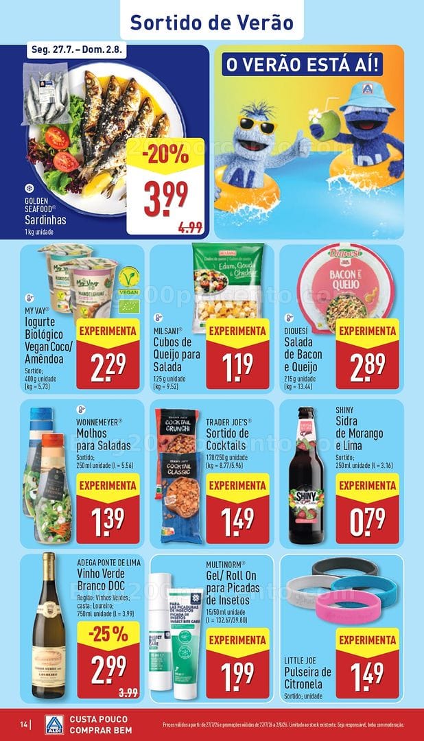 Antevisão Folheto ALDI Promoções de 27 julho a 2 agosto