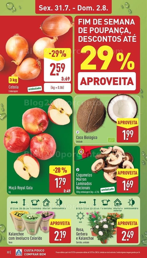 Antevisão Folheto ALDI Promoções de 27 julho a 2 agosto