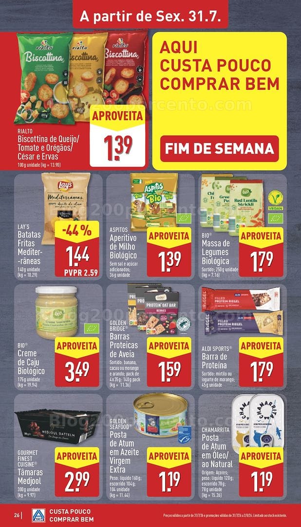 Antevisão Folheto ALDI Promoções de 27 julho a 2 agosto
