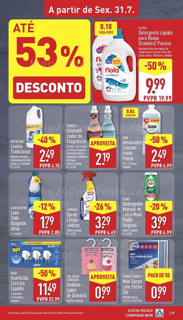 Antevisão Folheto ALDI Promoções de 27 julho a 2 agosto