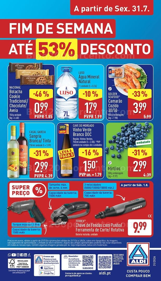 Antevisão Folheto ALDI Promoções de 27 julho a 2 agosto