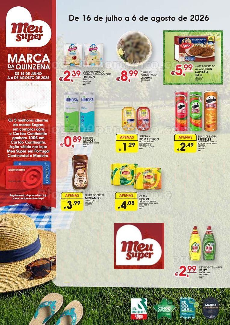 Antevisão Folheto MEU SUPER Promoções de 16 julho a 6 agosto