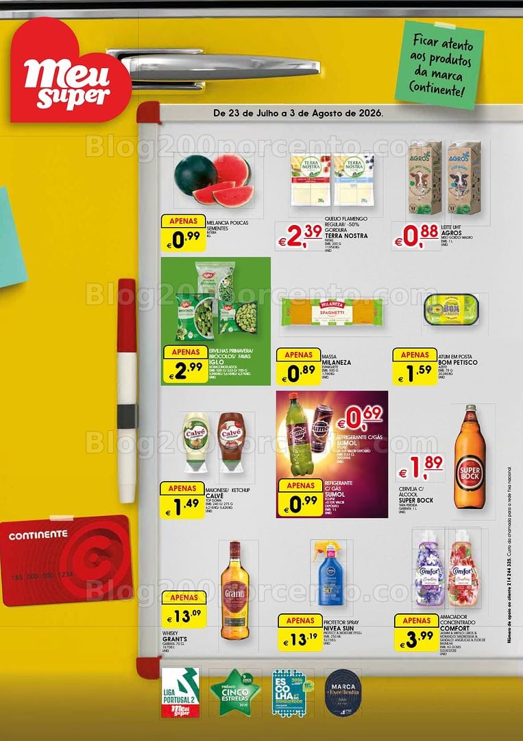 Antevisão Folheto MEU SUPER Promoções até 3 agosto