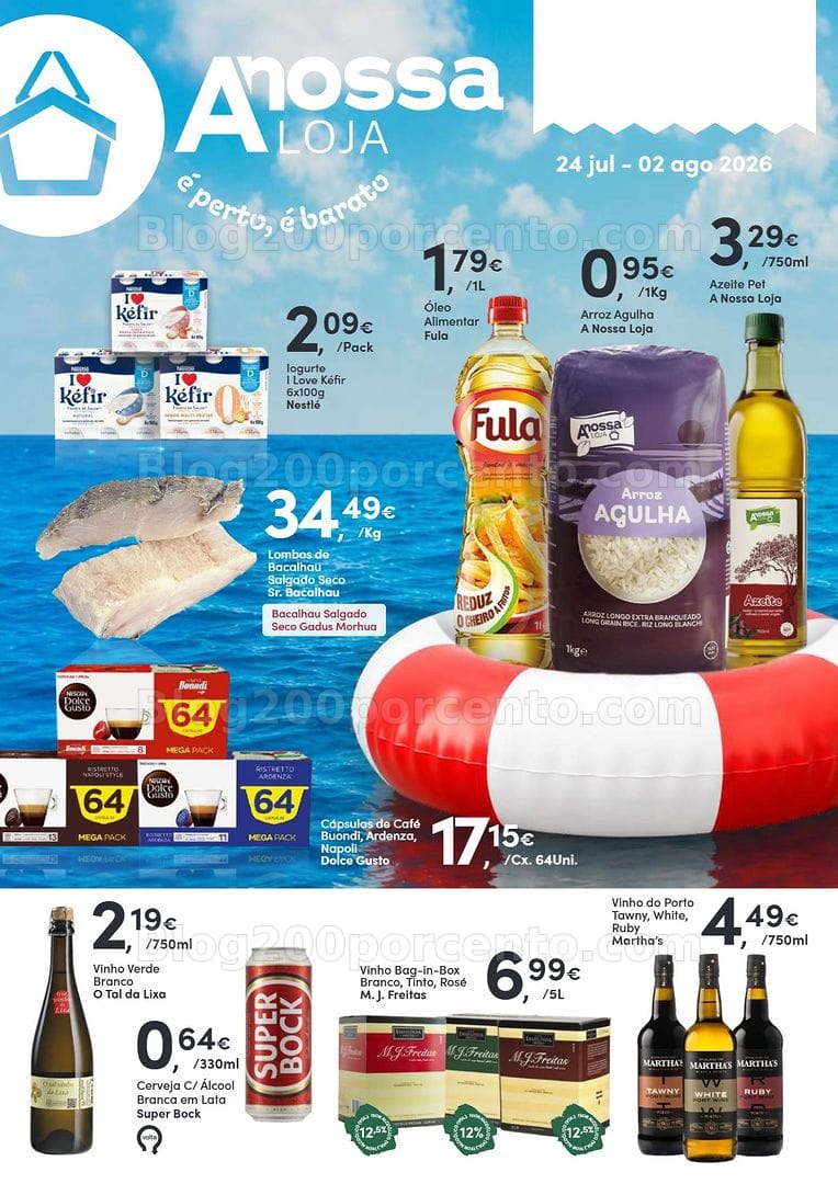 Antevisão Folheto A NOSSA LOJA Promoções de 24 julho a 2 agosto