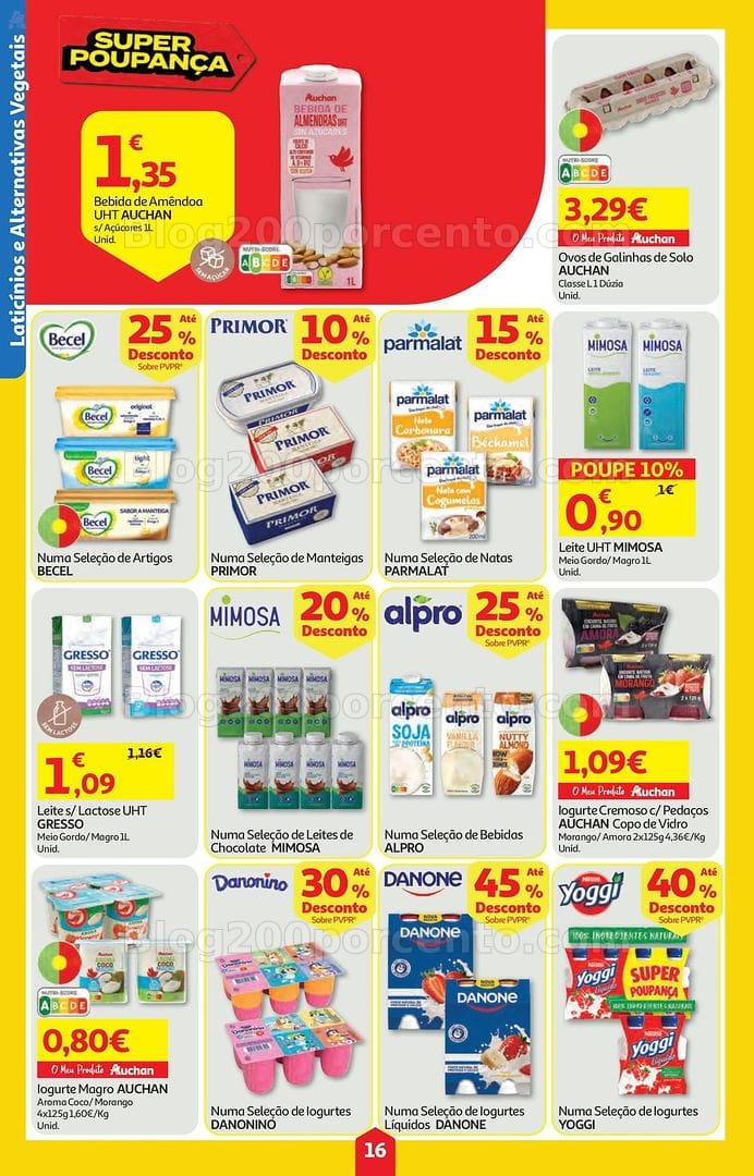 Antevisão Folheto AUCHAN Super Poupança Promoções de 16 a 22 julho