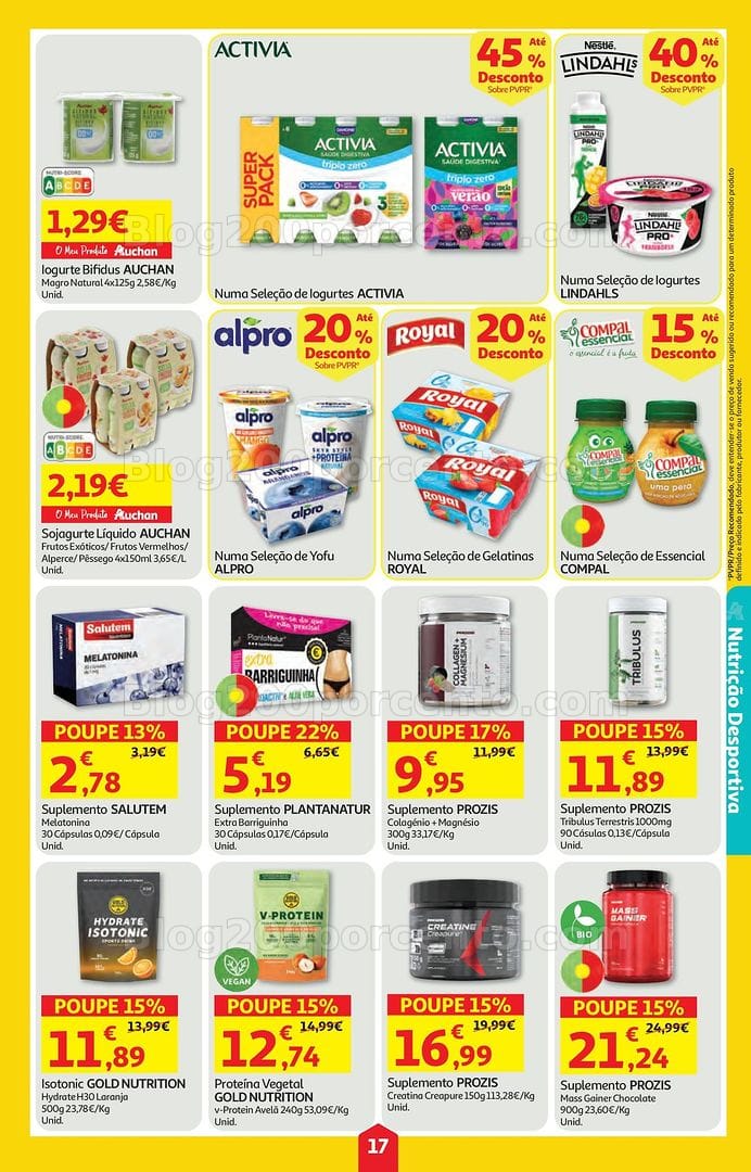 Antevisão Folheto AUCHAN Super Poupança Promoções de 16 a 22 julho