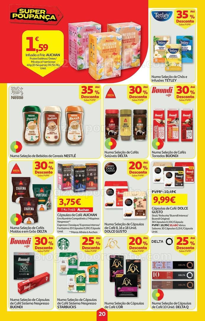 Antevisão Folheto AUCHAN Super Poupança Promoções de 16 a 22 julho