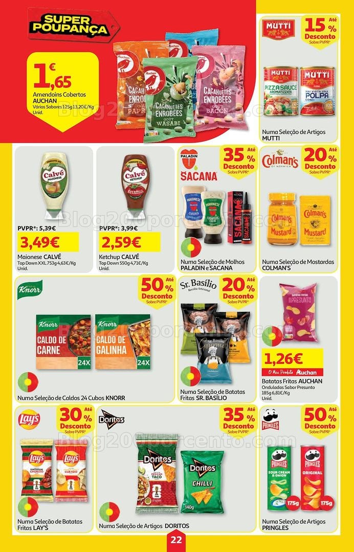 Antevisão Folheto AUCHAN Super Poupança Promoções de 16 a 22 julho