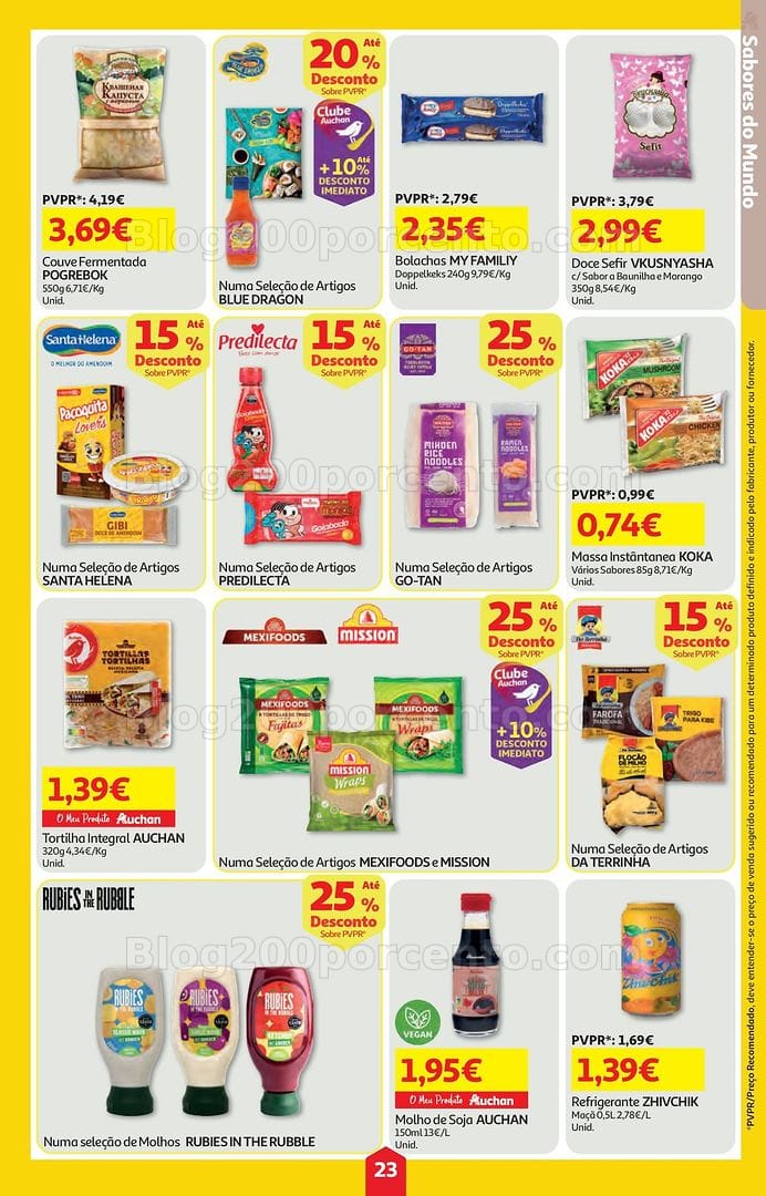 Antevisão Folheto AUCHAN Super Poupança Promoções de 16 a 22 julho