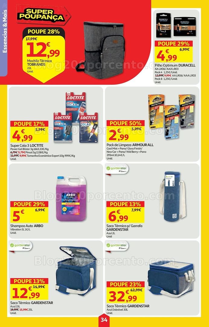 Antevisão Folheto AUCHAN Super Poupança Promoções de 16 a 22 julho