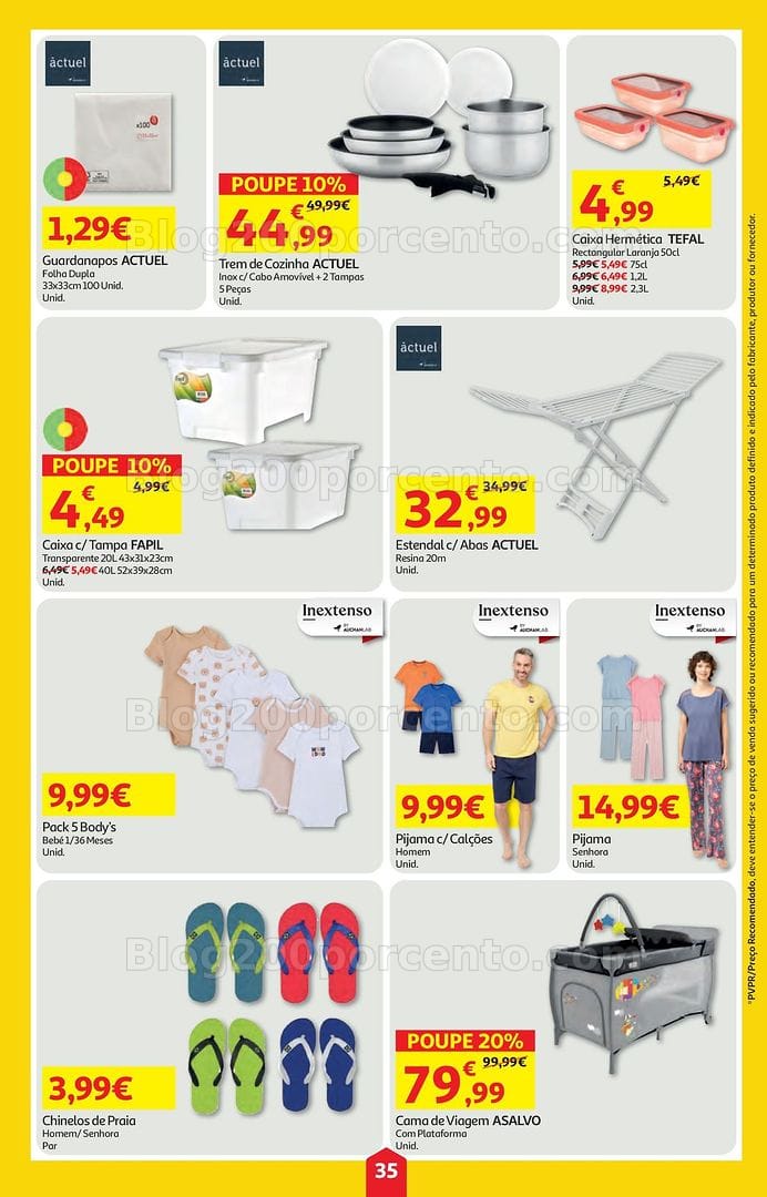 Antevisão Folheto AUCHAN Bazar Super Poupança Promoções de 16 a 22 julho
