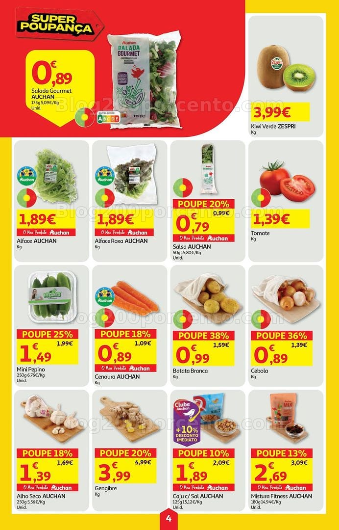 Antevisão Folheto AUCHAN Super Poupança Promoções de 16 a 22 julho