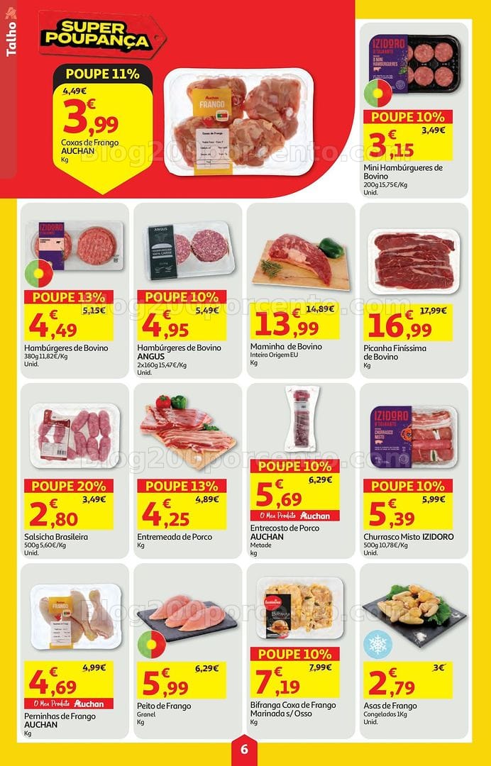 Antevisão Folheto AUCHAN Super Poupança Promoções de 16 a 22 julho