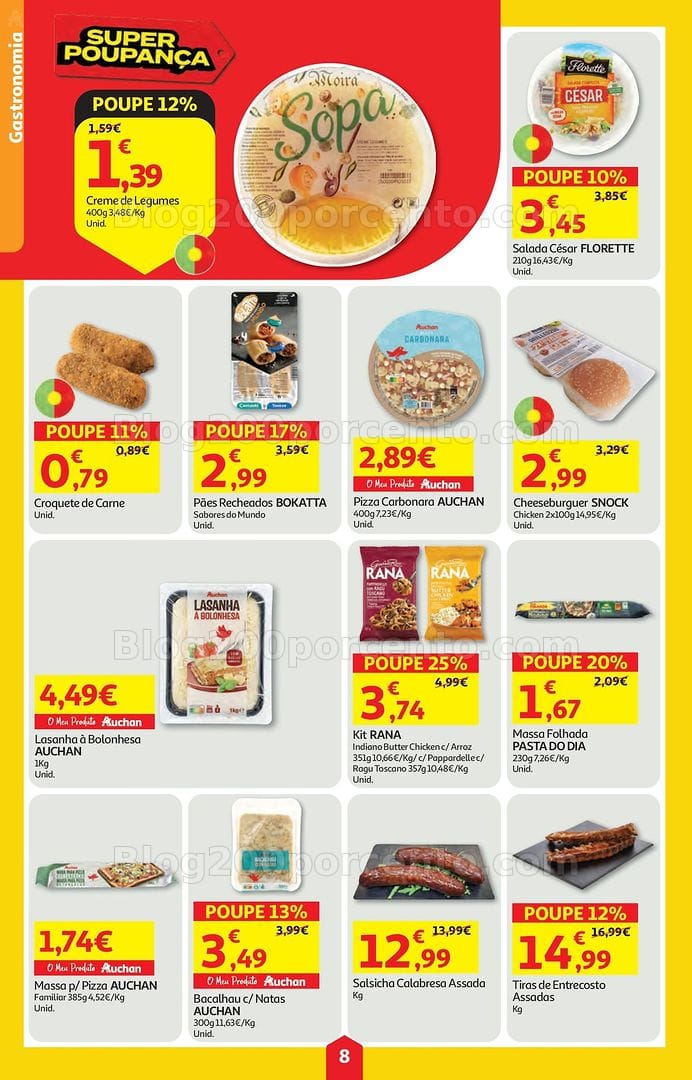 Antevisão Folheto AUCHAN Super Poupança Promoções de 16 a 22 julho