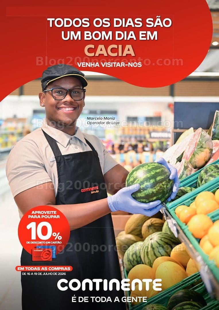 Antevisão Folheto CONTINENTE Extra Abertura Cacia Promoções até 27 julho